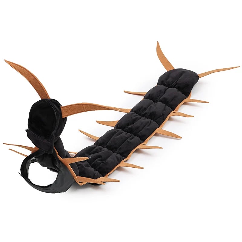 Halloween Cat Centipede Costume, Funny Pet Role Play Outfit with Adjustable Shoulder Straps