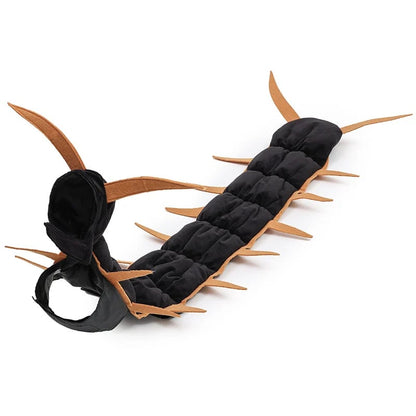 Halloween Cat Centipede Costume, Funny Pet Role Play Outfit with Adjustable Shoulder Straps