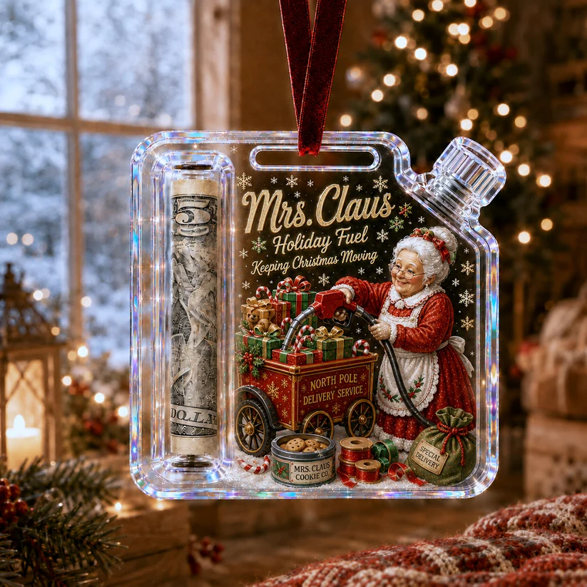 🔥🎄Christmas Fuel-Up Cash Gift Ornament