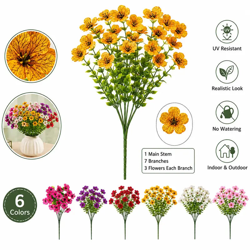 The Full-Garden Fall Flower Set – UV-Resistant Faux Flowers for Outdoor Planters