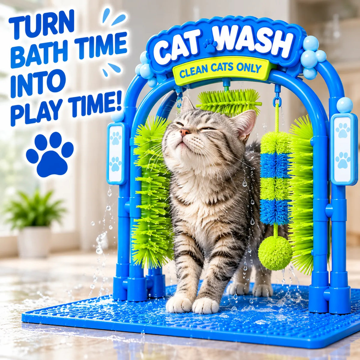 Cat Self-Grooming & Play Station
