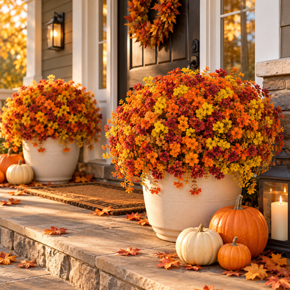 The Full-Garden Fall Flower Set – UV-Resistant Faux Flowers for Outdoor Planters