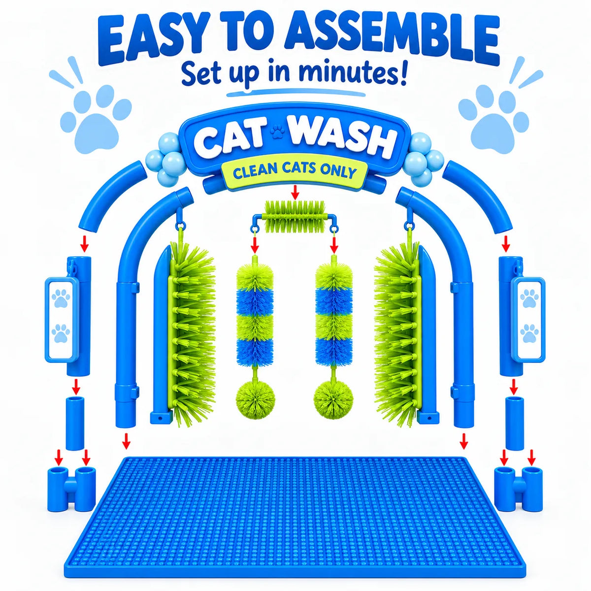 Cat Self-Grooming & Play Station