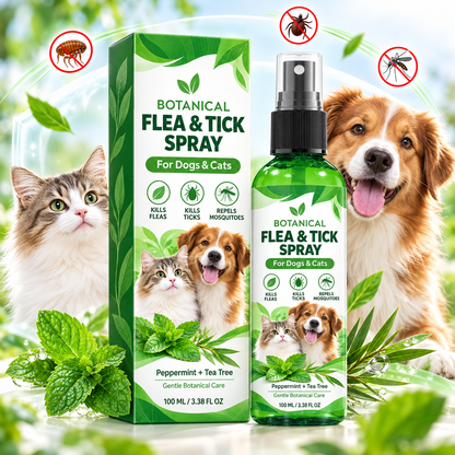 🔥BUY 1 GET 1 FREE 🌿 | Botanical Flea & Tick Spray for Dogs & Cats