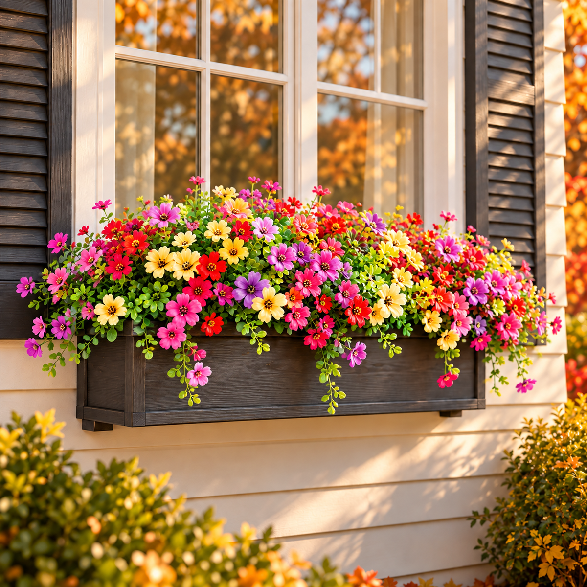 The Full-Garden Fall Flower Set – UV-Resistant Faux Flowers for Outdoor Planters