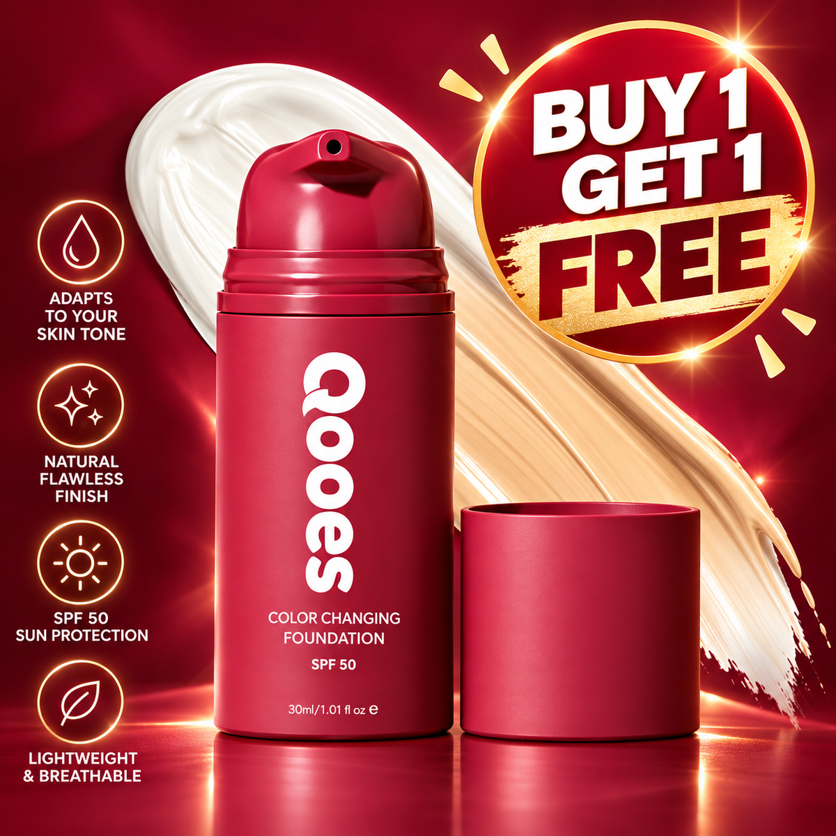 🔥 BUY 1 GET 1 FREE 🔥 Color Changing Foundation ✨