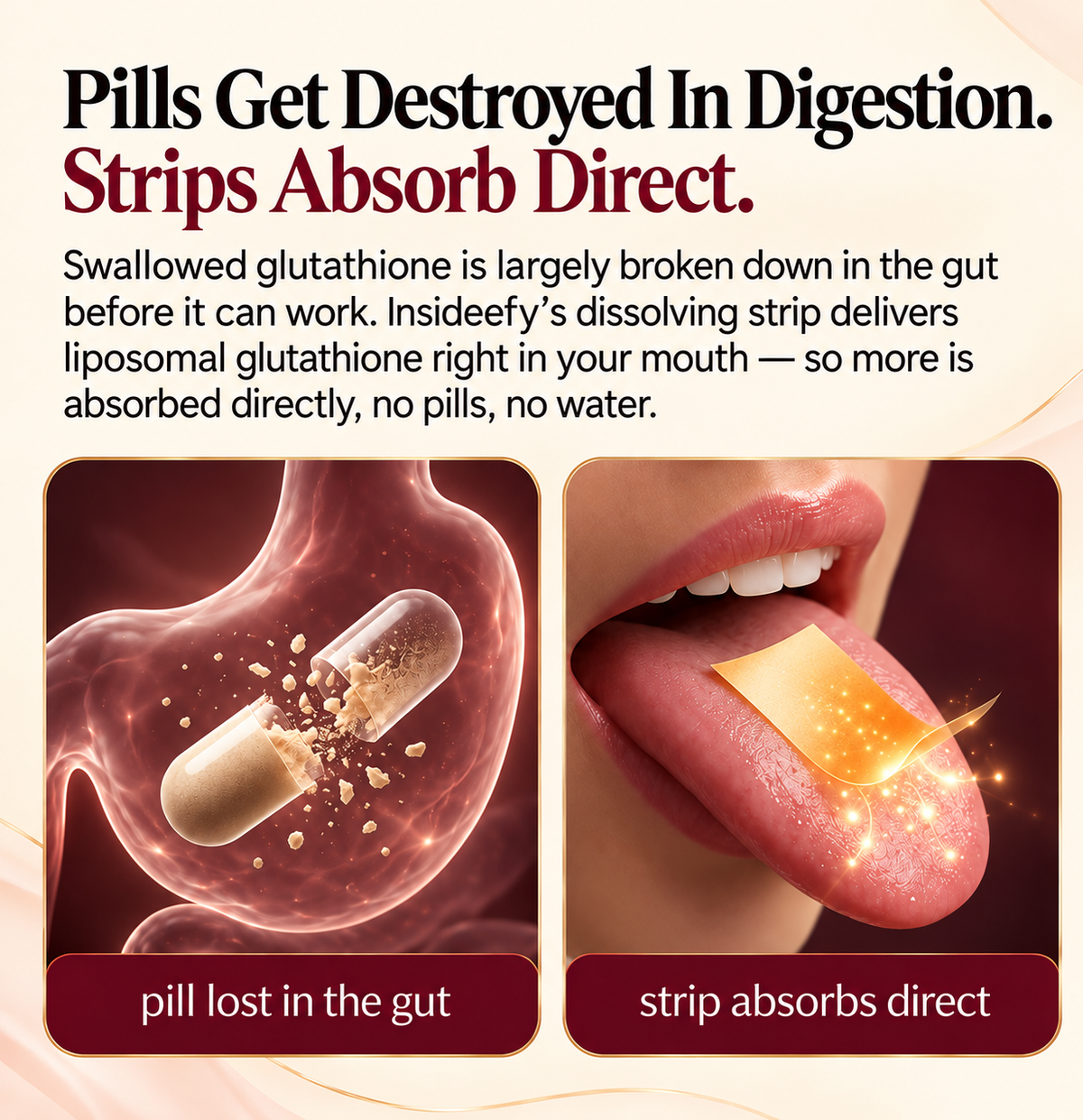 🔥 BUY 2 GET 1 FREE 🔥 — Insideefy®Liposomal Glutathione Glow Strips