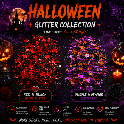 🎃✨ BUY 1 GET 1 FREE ✨🎃 Halloween Glitter Stick for Face, Hair & Body 💖💫