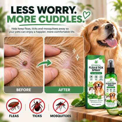 🔥BUY 1 GET 1 FREE 🌿 | Botanical Flea & Tick Spray for Dogs & Cats