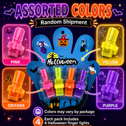 👻 BUY 1 GET 1 FREE 👻 ✨ Magic Halloween Finger Projector Rings 🎃 LED Light-Up Spooky Toys for Kids 🔥