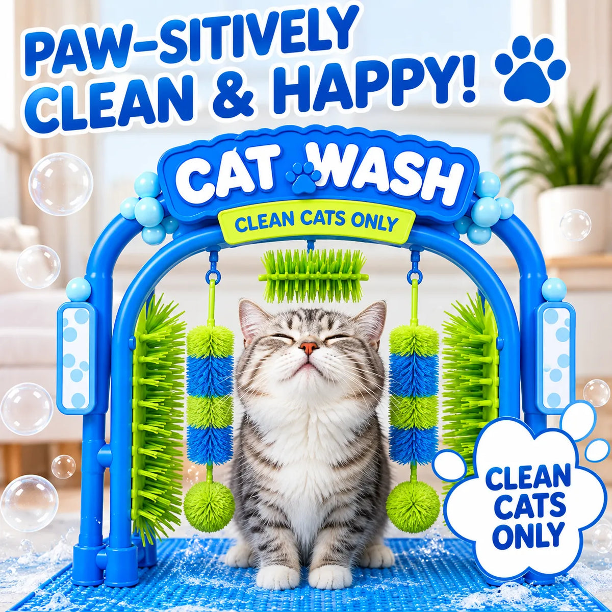 Cat Self-Grooming & Play Station