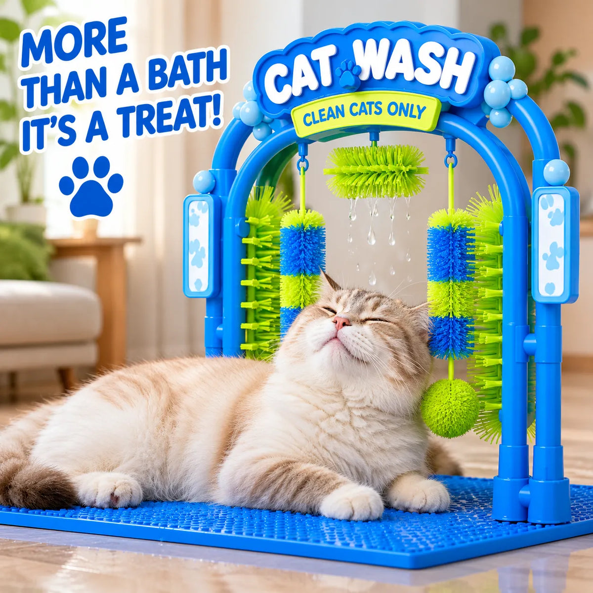 Cat Self-Grooming & Play Station