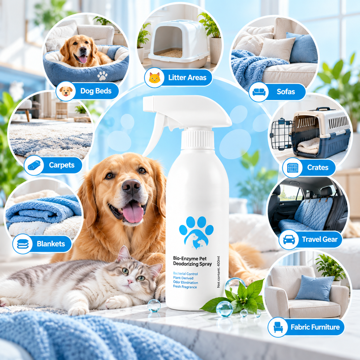 Bio-Enzyme Pet Odor Eliminator Spray
