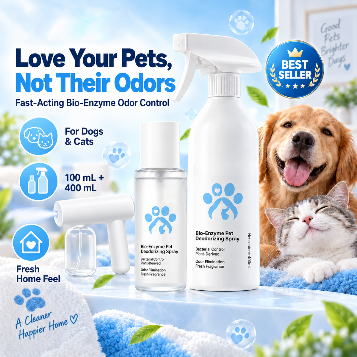 Bio-Enzyme Pet Odor Eliminator Spray