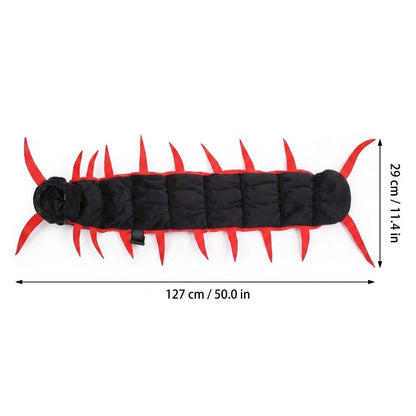 Halloween Cat Centipede Costume, Funny Pet Role Play Outfit with Adjustable Shoulder Straps