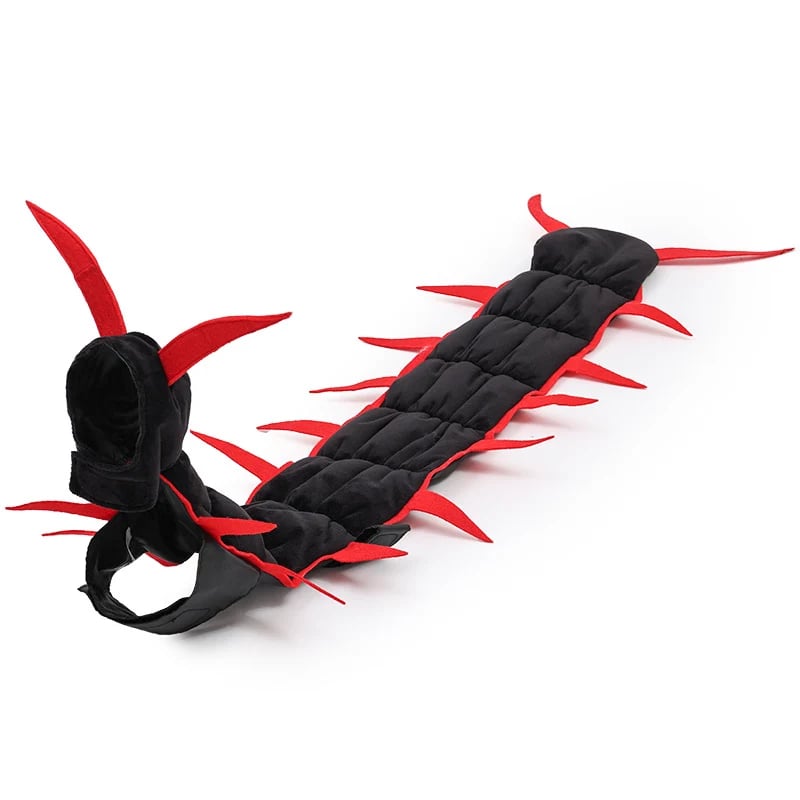 Halloween Cat Centipede Costume, Funny Pet Role Play Outfit with Adjustable Shoulder Straps