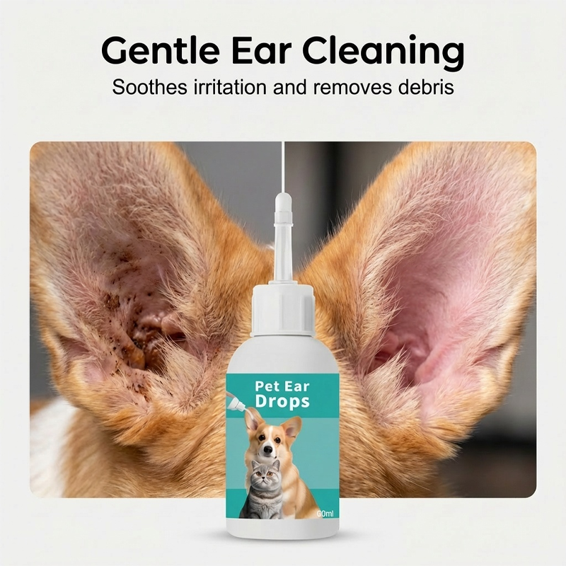 Limited-Time Special! Gentle Pet Ear Cleansing Drops—Say Goodbye to Outer Ear Canal Diseases
