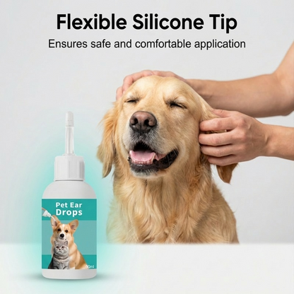 Limited-Time Special! Gentle Pet Ear Cleansing Drops—Say Goodbye to Outer Ear Canal Diseases