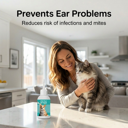 Limited-Time Special! Gentle Pet Ear Cleansing Drops—Say Goodbye to Outer Ear Canal Diseases